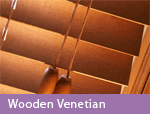 Wooden venetian blinds